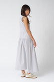 Emerson Fry Lucy 4 Basque Sleeveless Dress in James Stripe