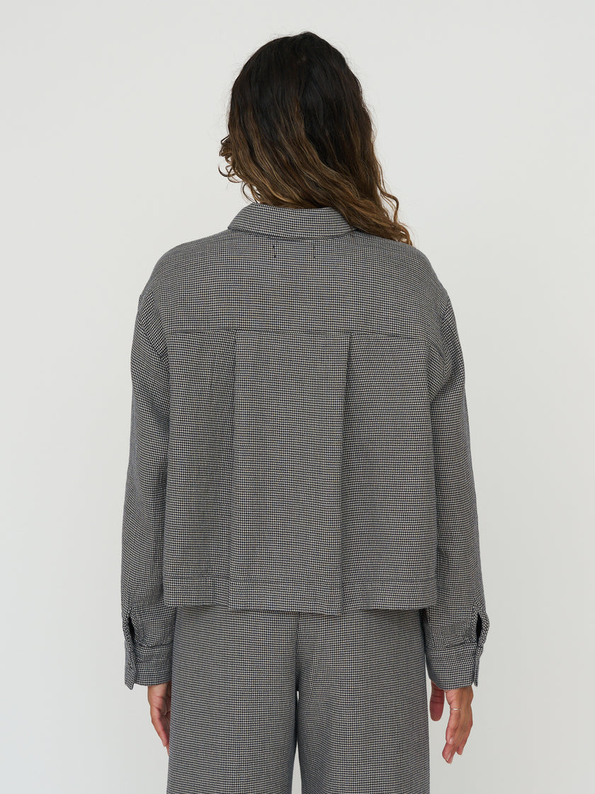 Adeline Houndstooth Button Down