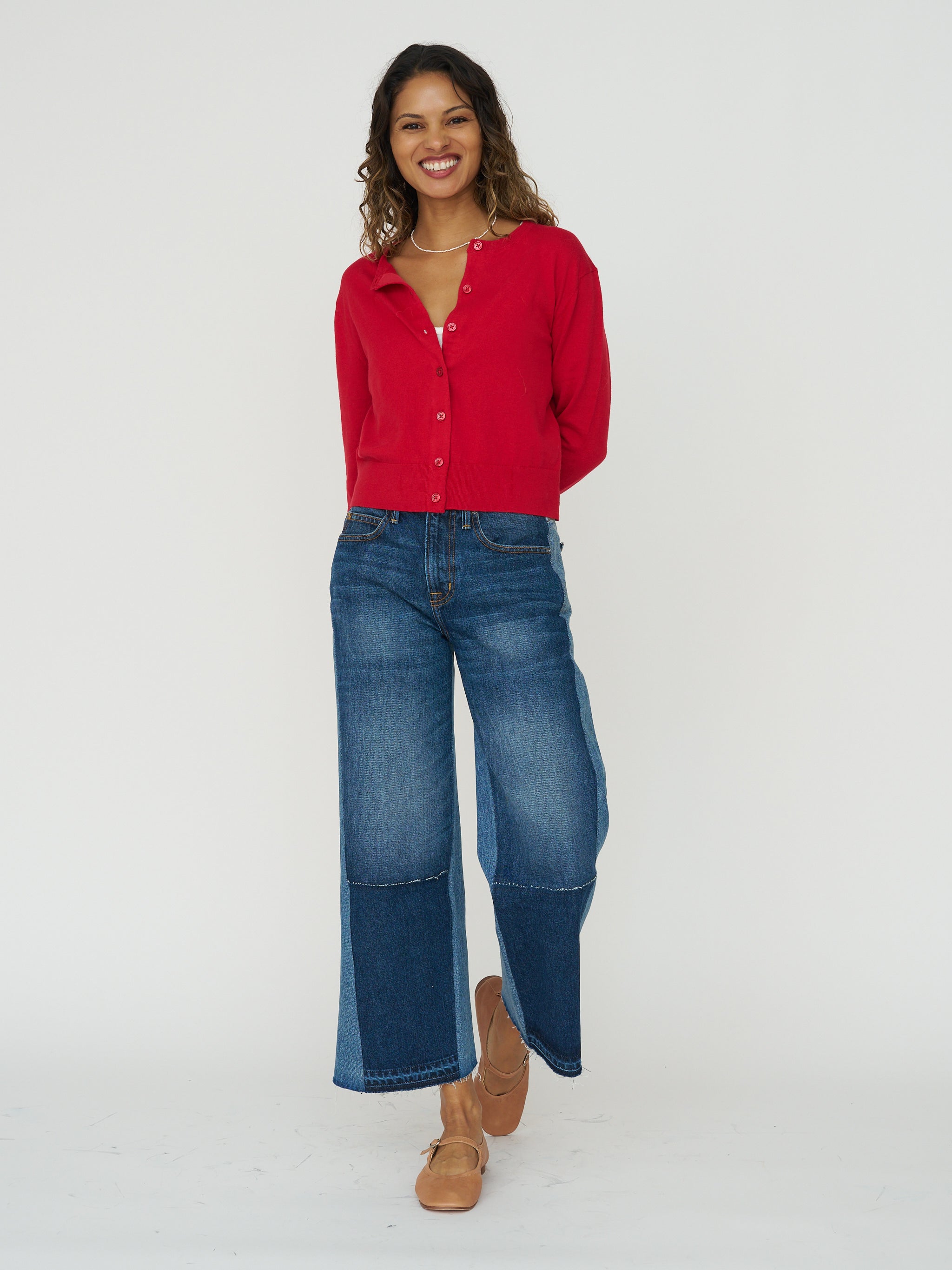 Violette Cardigan in Red