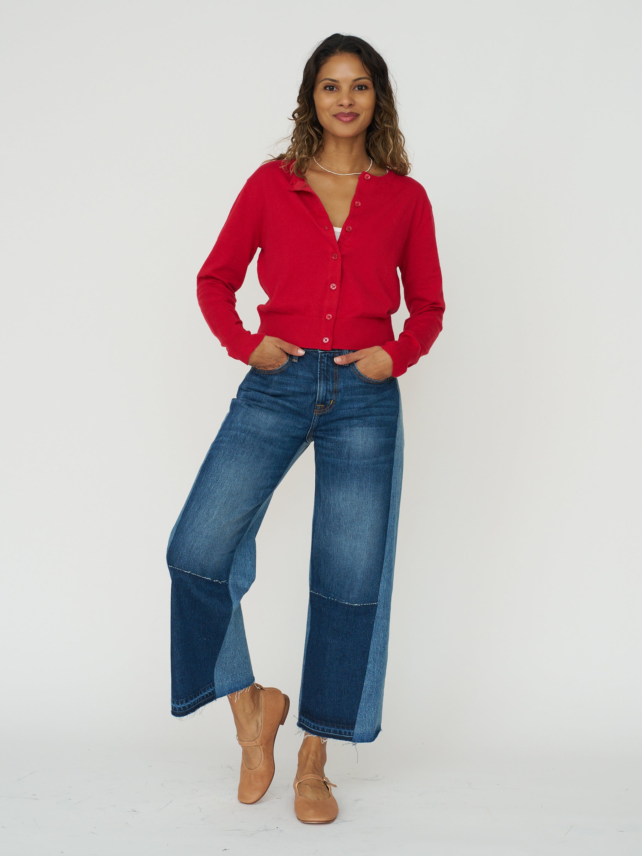 Violette Cardigan in Red