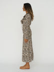 The New Society Nelia Dress in Cheetah
