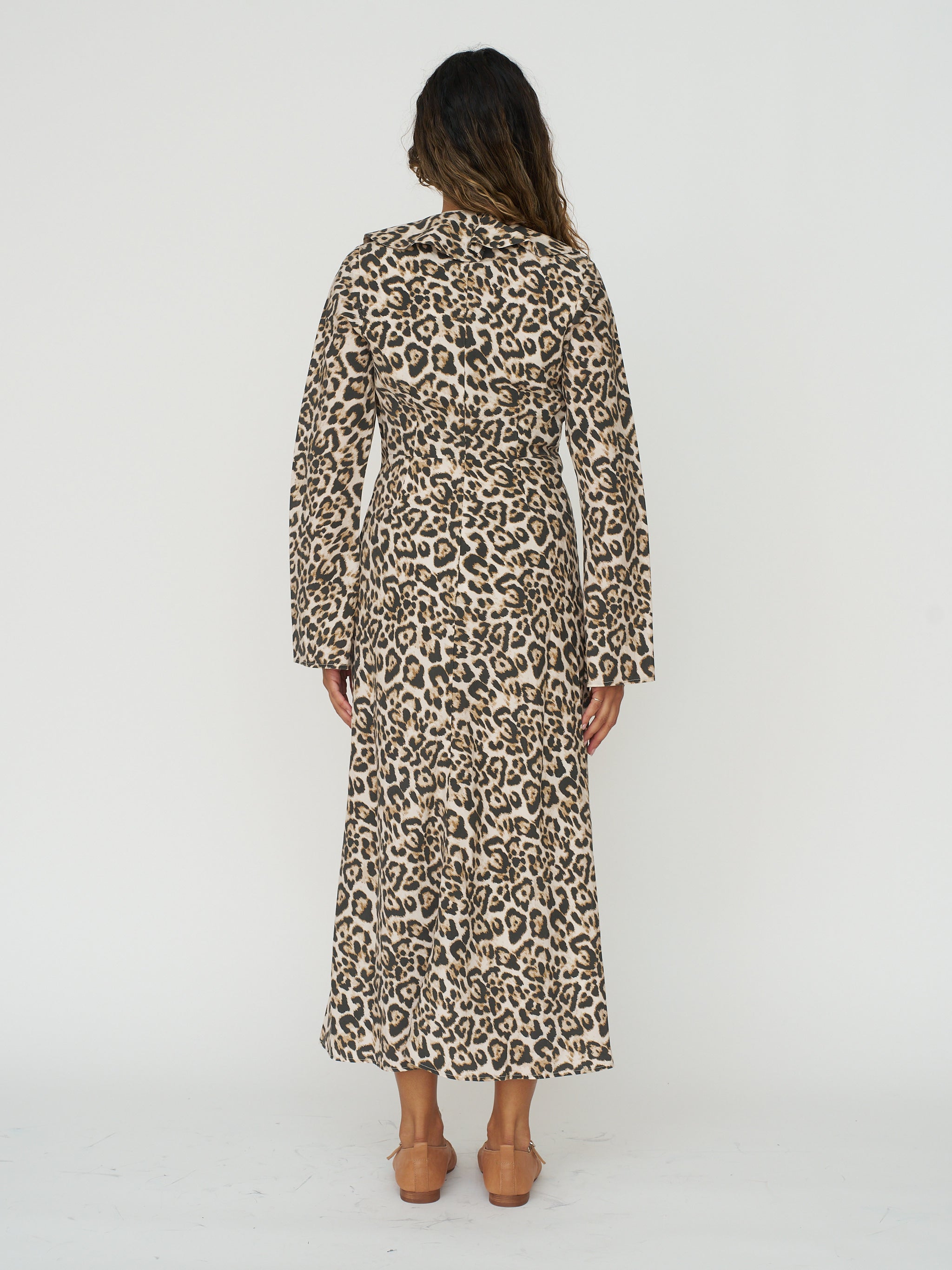 The New Society Nelia Dress in Cheetah