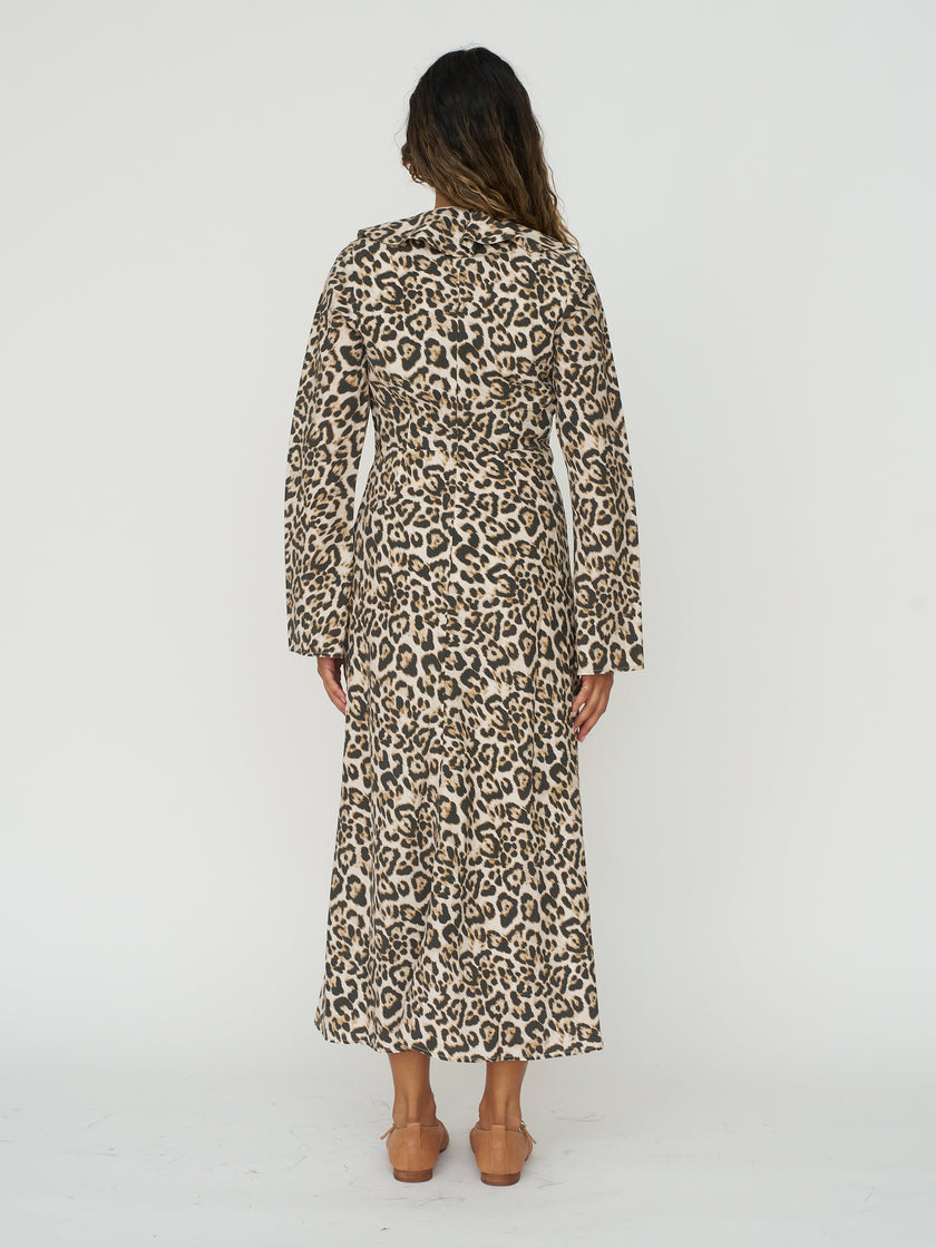 The New Society Nelia Dress in Cheetah