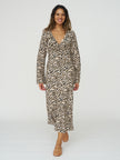 The New Society Nelia Dress in Cheetah