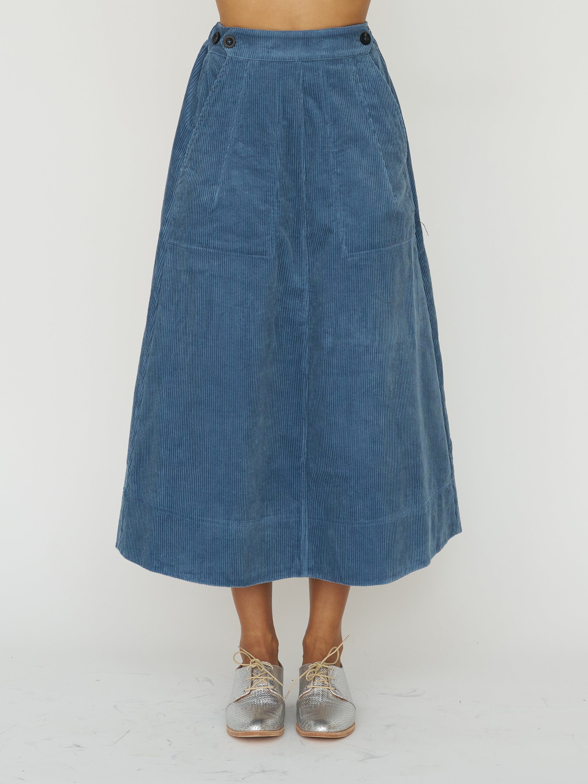 Organic Cord A Line Skirt