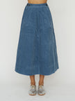 Organic Cord A Line Skirt