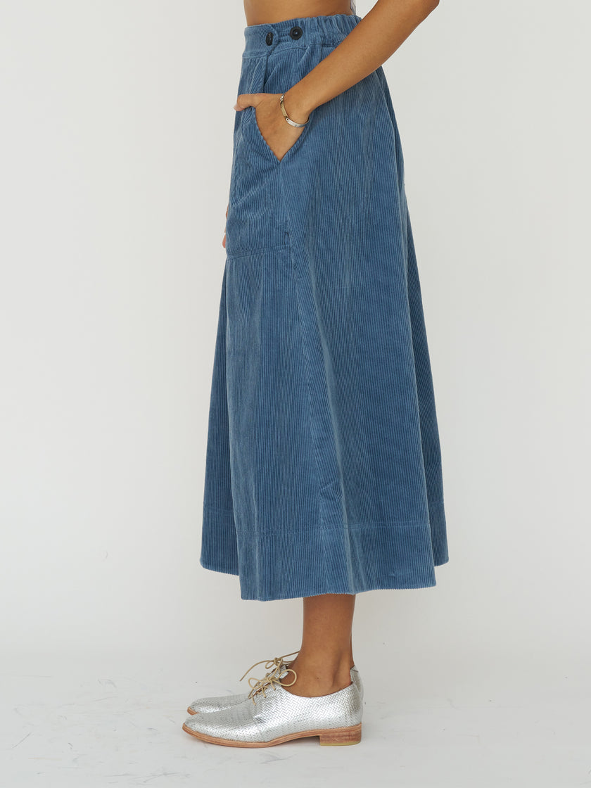 Organic Cord A Line Skirt