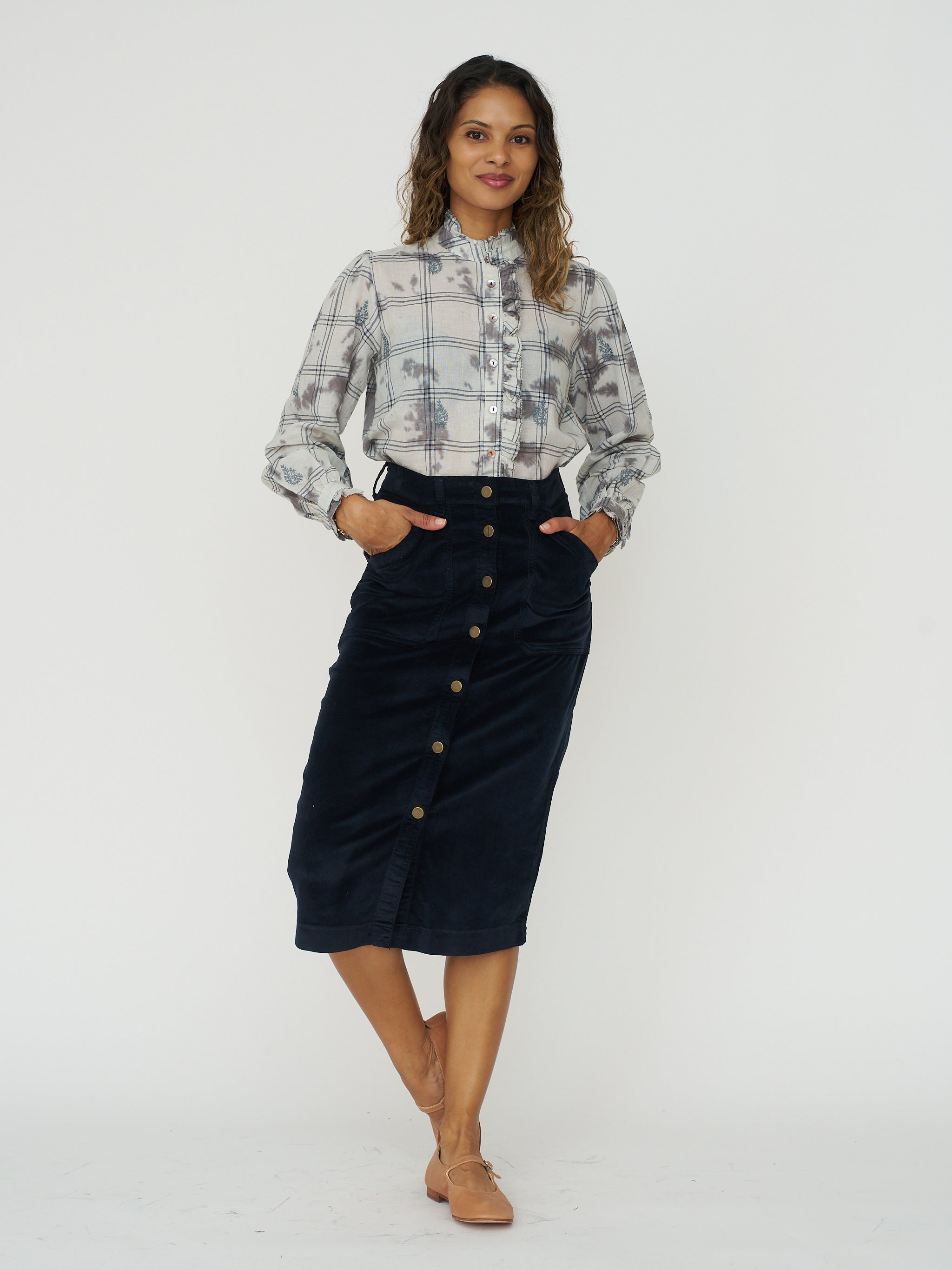 Consu Blouse in Misty Blue