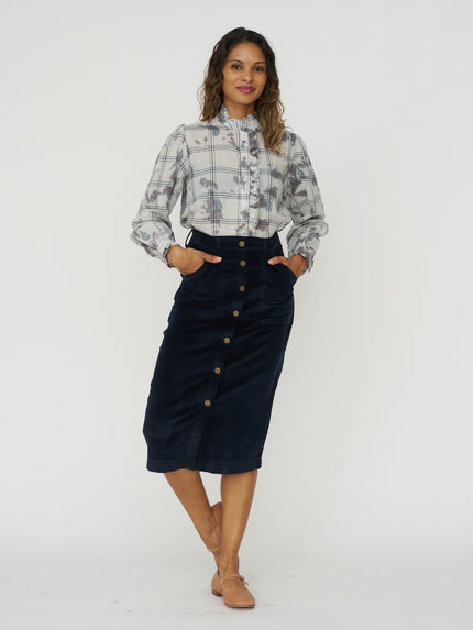 Consu Blouse in Misty Blue