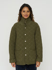 Quilted Snap Jacket - Olive