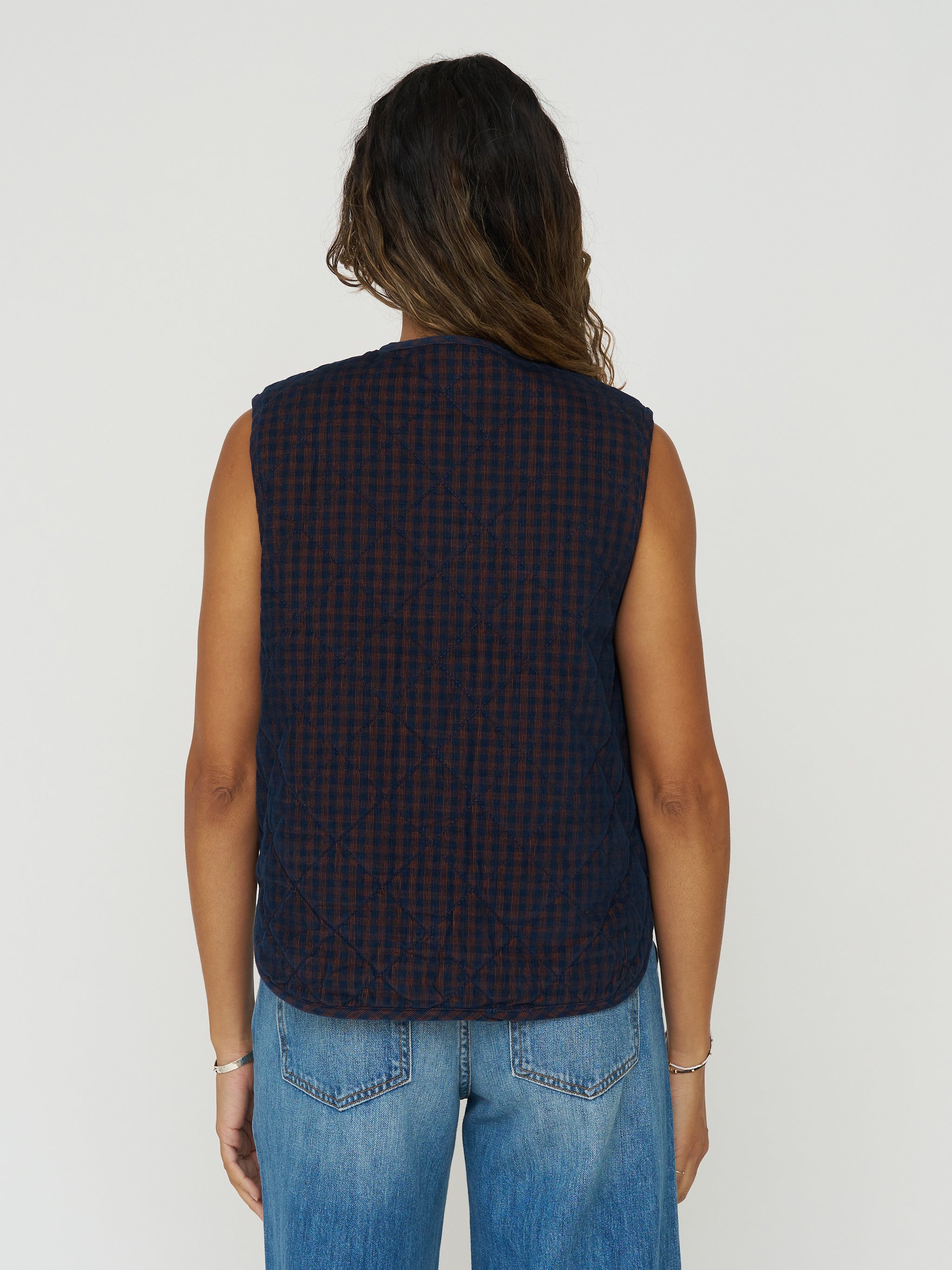 Indi & Cold Quilted Micro Cord Vest