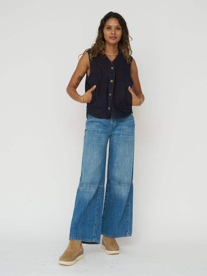 Indi & Cold Quilted Micro Cord Vest