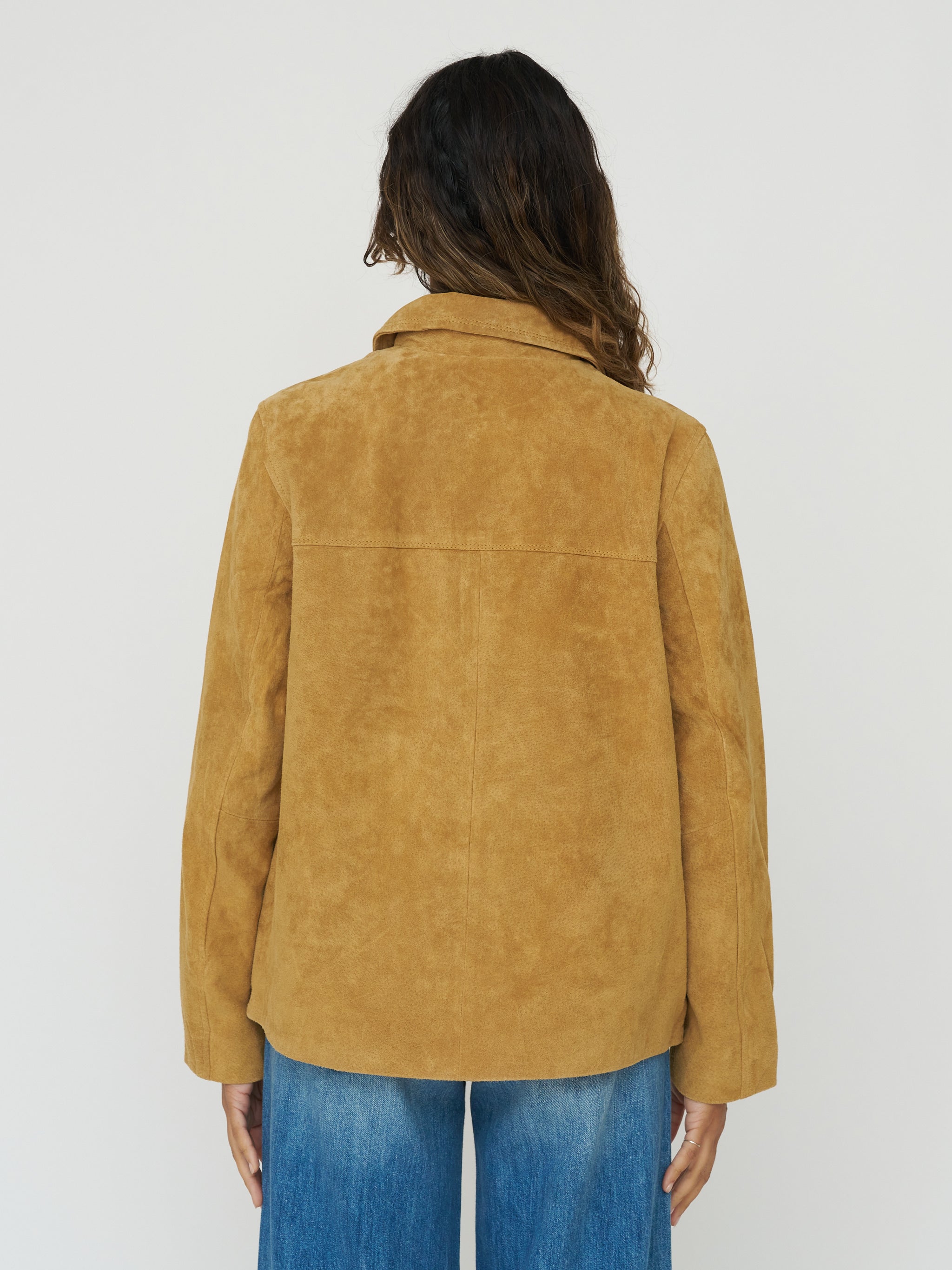 Indi & Cold Nappa Leather Jacket in Camel