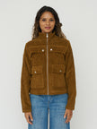 Organic Cotton Celia Jacket in Light Oak Corduroy