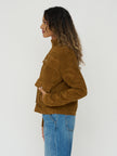Organic Cotton Celia Jacket in Light Oak Corduroy