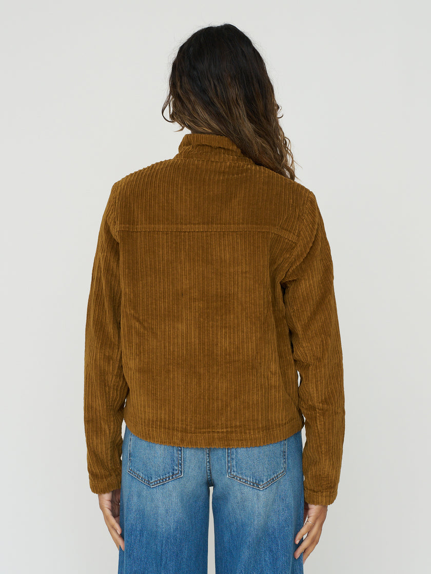 Organic Cotton Celia Jacket in Light Oak Corduroy
