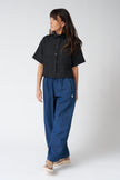 Eddy Shirt in French Linen - Black