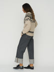 The New Society Wool Jumper in Moonlight Vigore