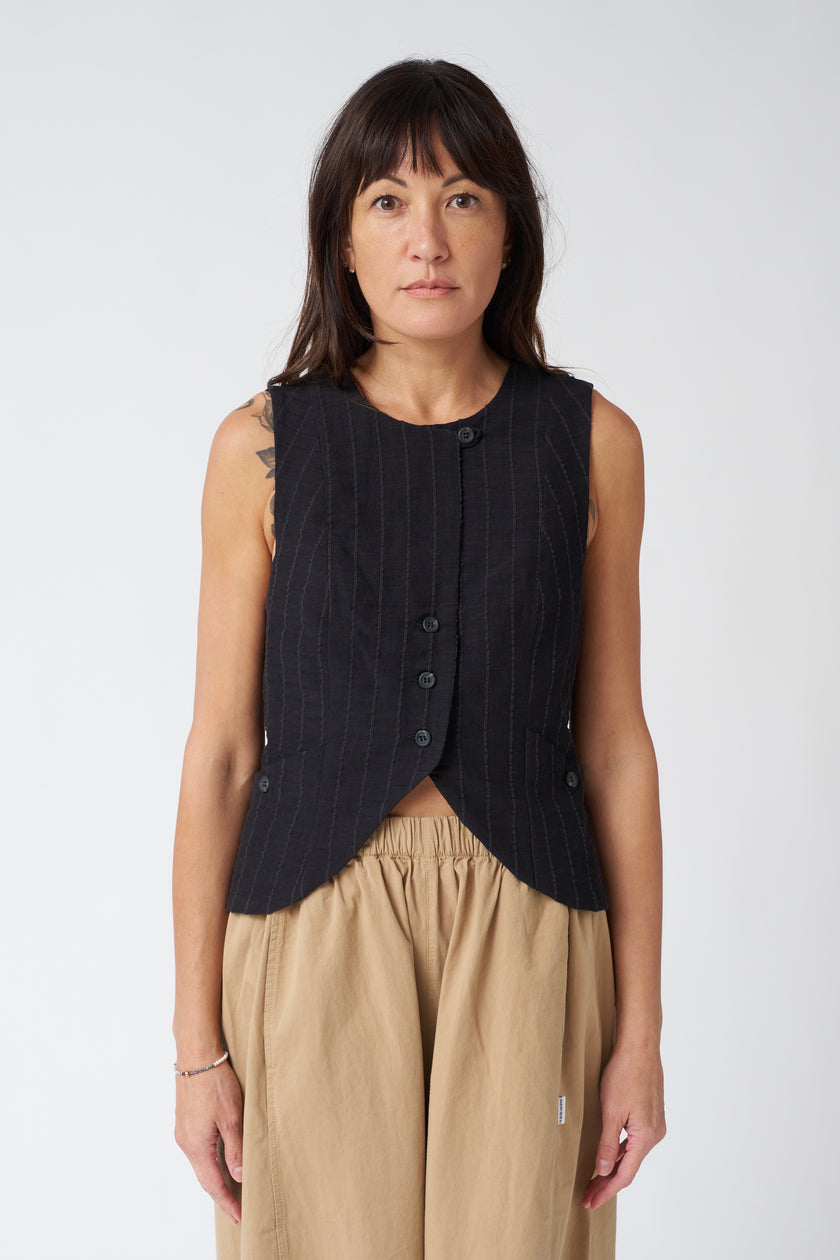 Jennifer Glasgow Vela Vest in Black