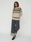 The New Society Wool Jumper in Moonlight Vigore