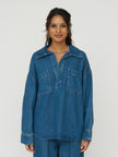 The New Society Oversized Denim Shirt