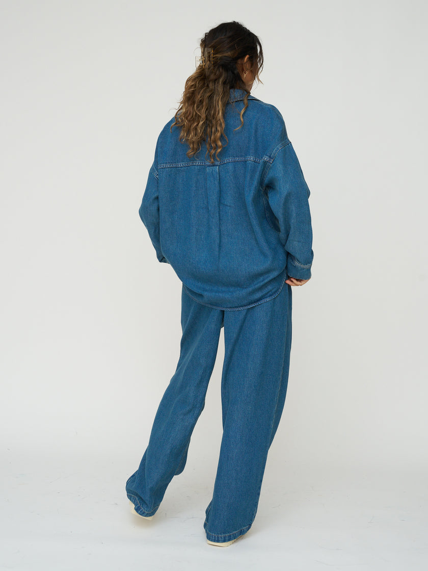 The New Society Oversized Denim Shirt