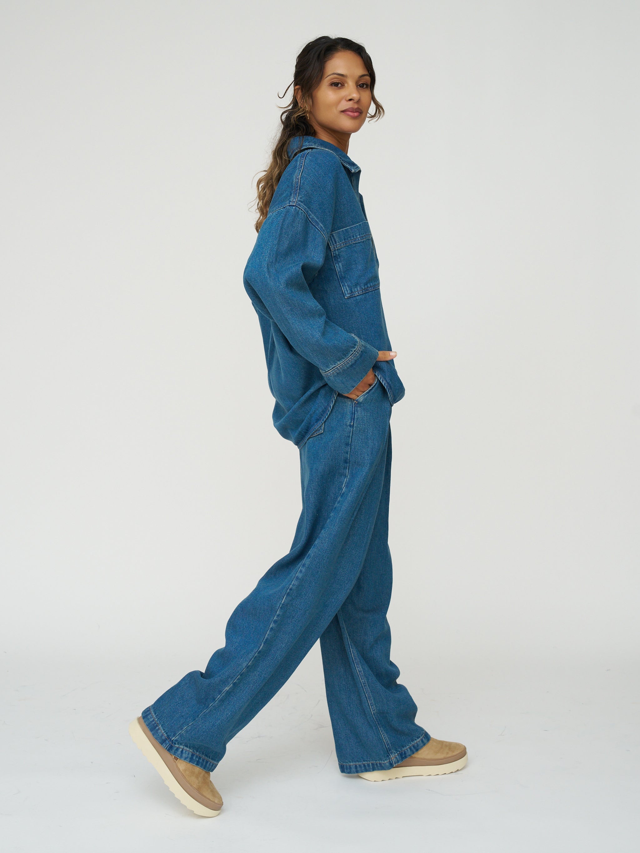 The New Society Oversized Denim Shirt