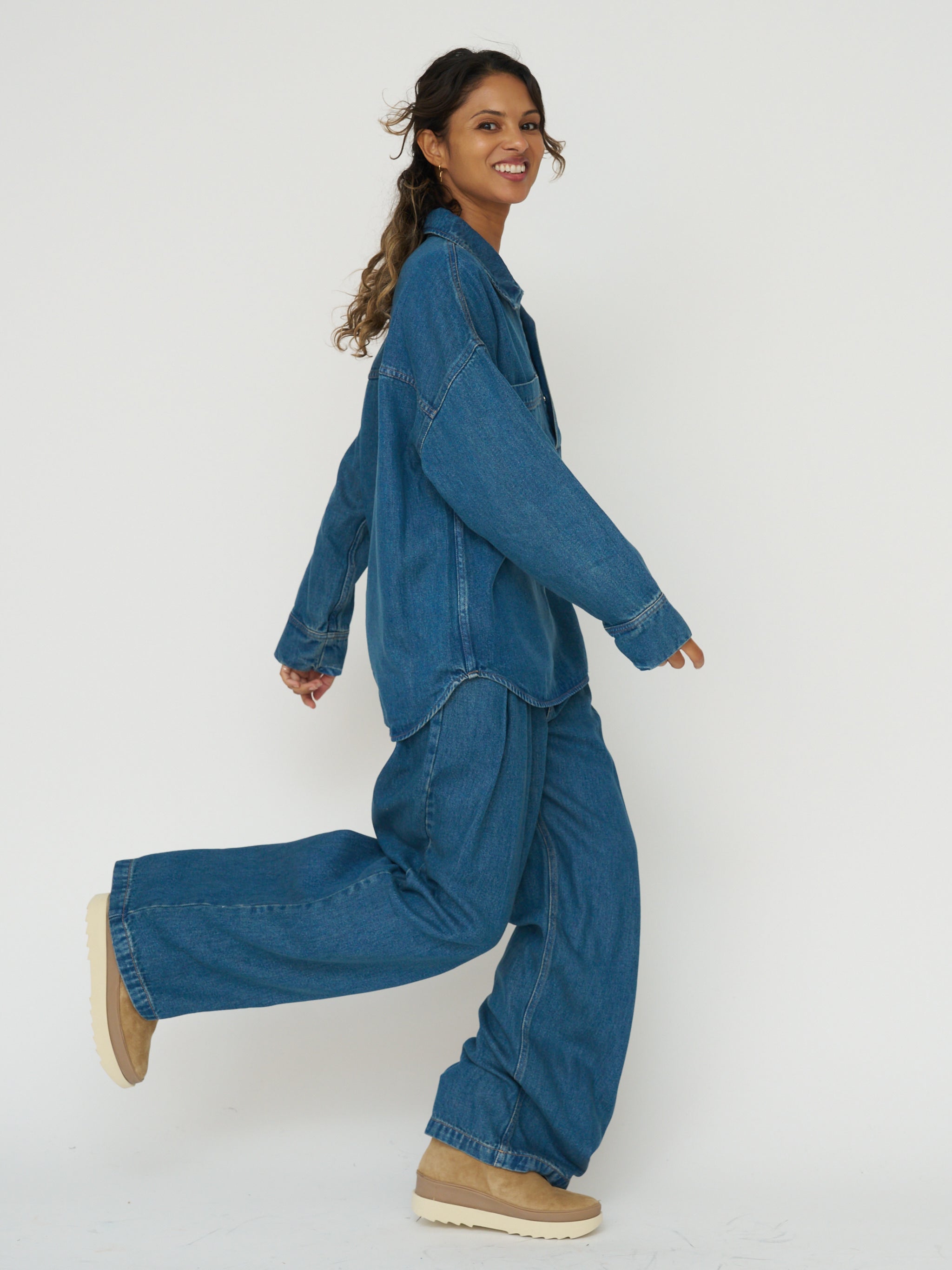 The New Society Oversized Denim Shirt