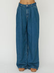 The New Society Pleated Denim Trouser