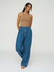 The New Society Pleated Denim Trouser