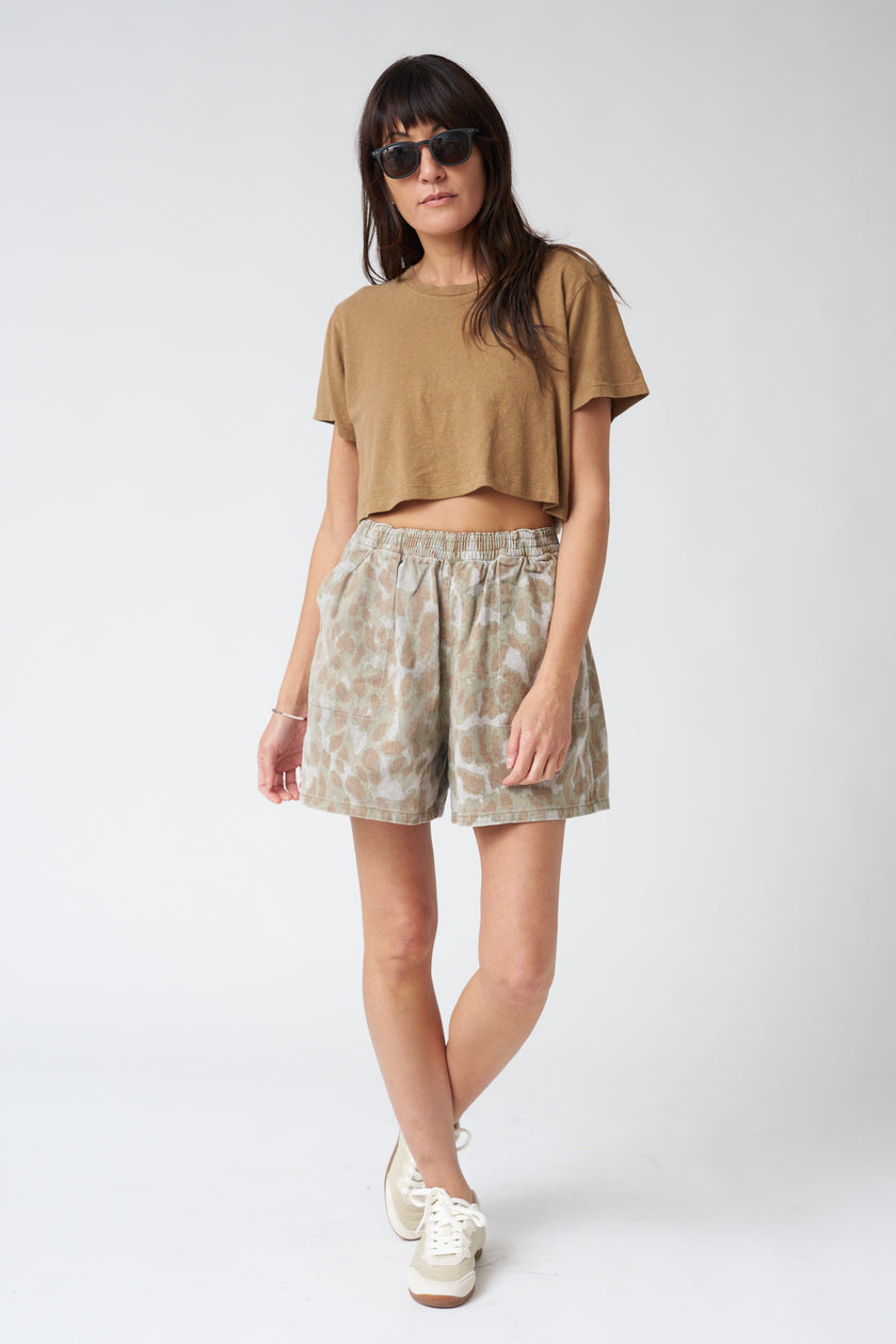 Ariko Day Shorts - Leopard Camo