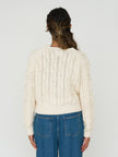 Cable Knit Sweater in Ivory