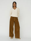 Organic Cotton Hedda Pants in Light Oak Corduroy