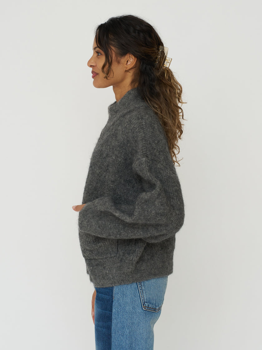 Le Bon Shoppe Alpaca Zip Front Jacket