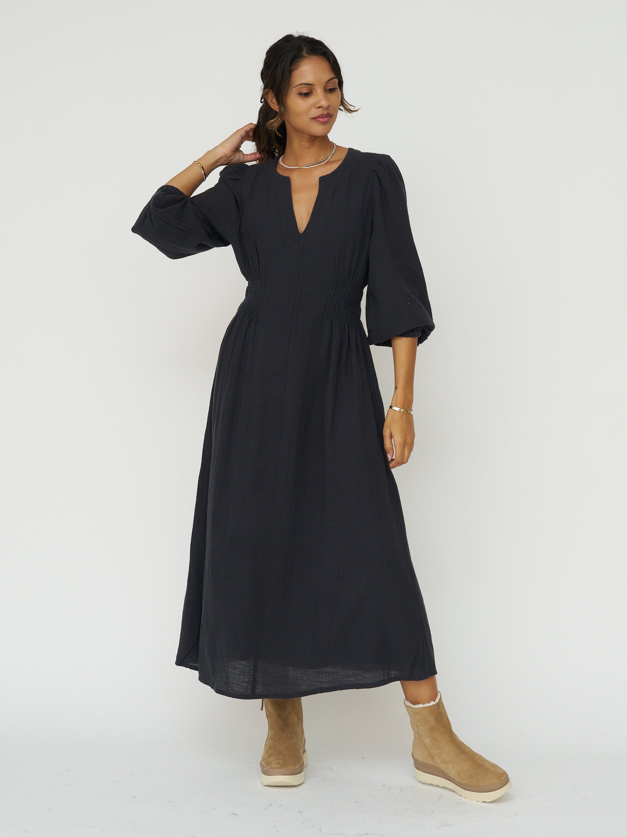 Indi & Cold Crepe Cotton Dress
