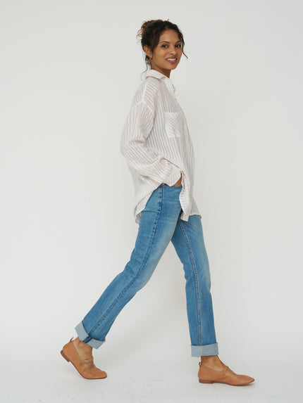 Noend Denim Celine High Rise Relaxed Bootcut