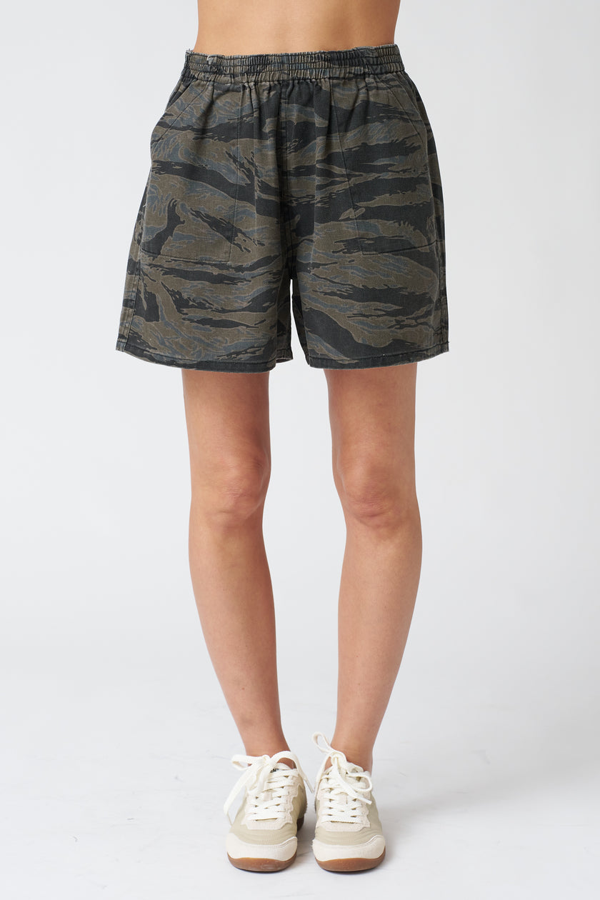 Ariko Day Shorts - Ocean Tiger Camo