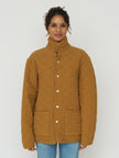 Quilted Snap Jacket - Honey