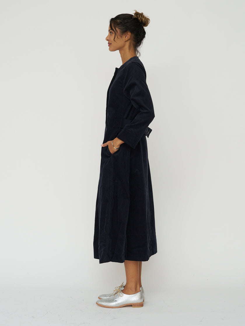 Adjustable Needlecord A Line Dress