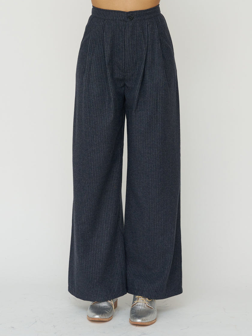 Memory Pants Smoke Pinstripe