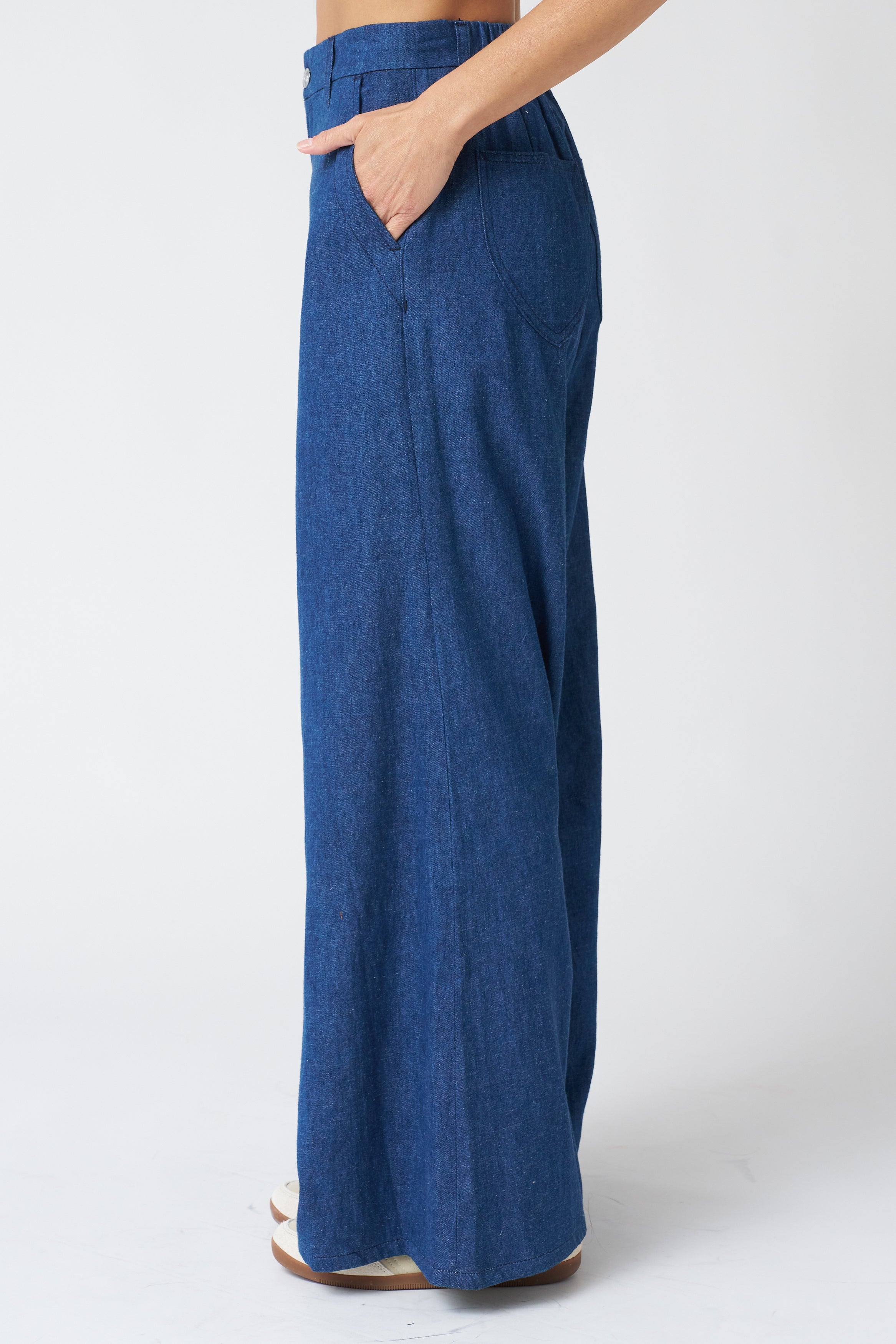 Emerson Fry Tulip Wide Leg Trouser in Organic Hemp/Cotton