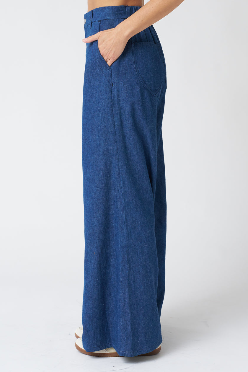 Emerson Fry Tulip Wide Leg Trouser in Organic Hemp/Cotton