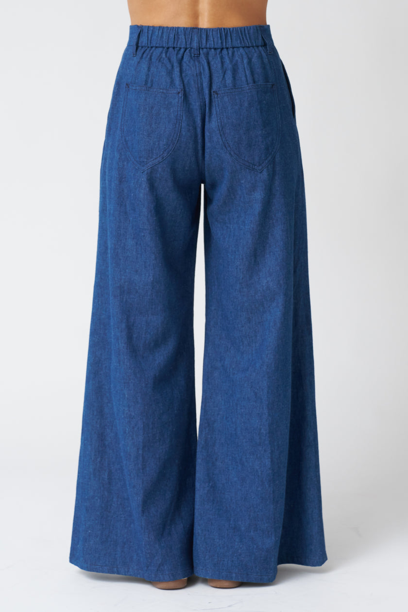 Emerson Fry Tulip Wide Leg Trouser in Organic Hemp/Cotton