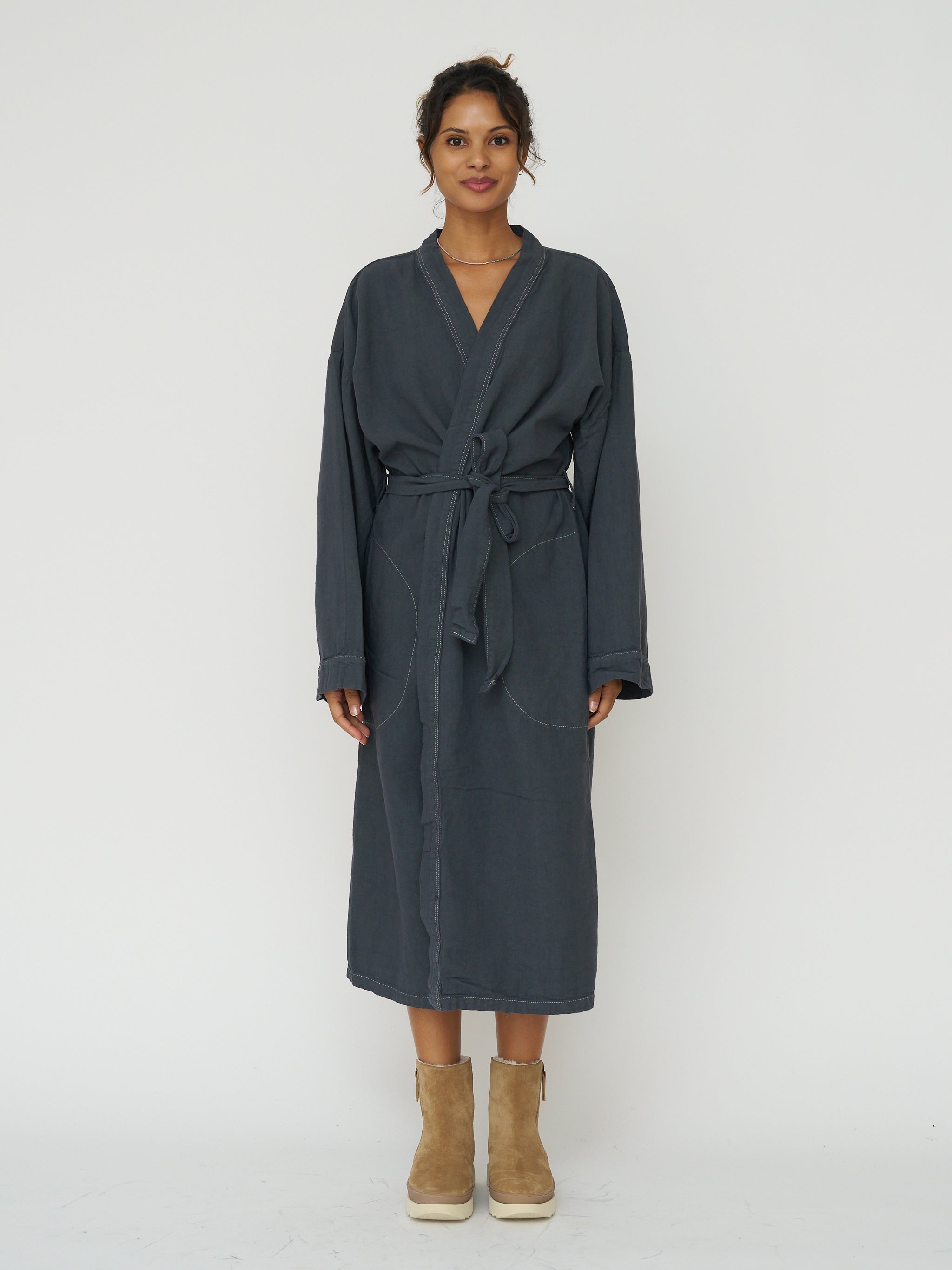 Spa Robe - Charcoal