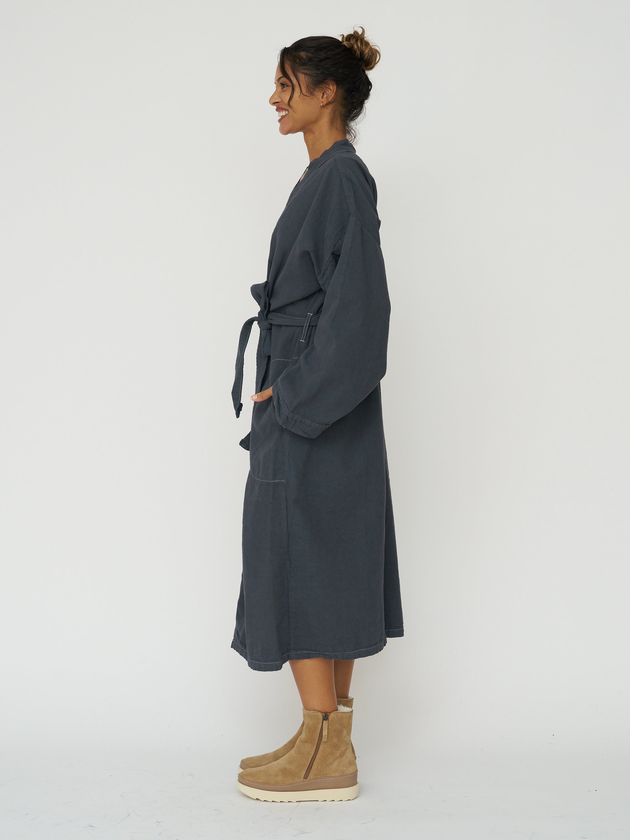 Spa Robe - Charcoal