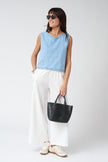Emerson Fry Pull-On Pocket Pant in Ivory Linen