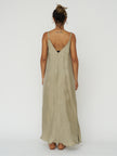 Lucid Flow Maxi Dress in Khaki Green