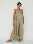 Lucid Flow Maxi Dress in Khaki Green