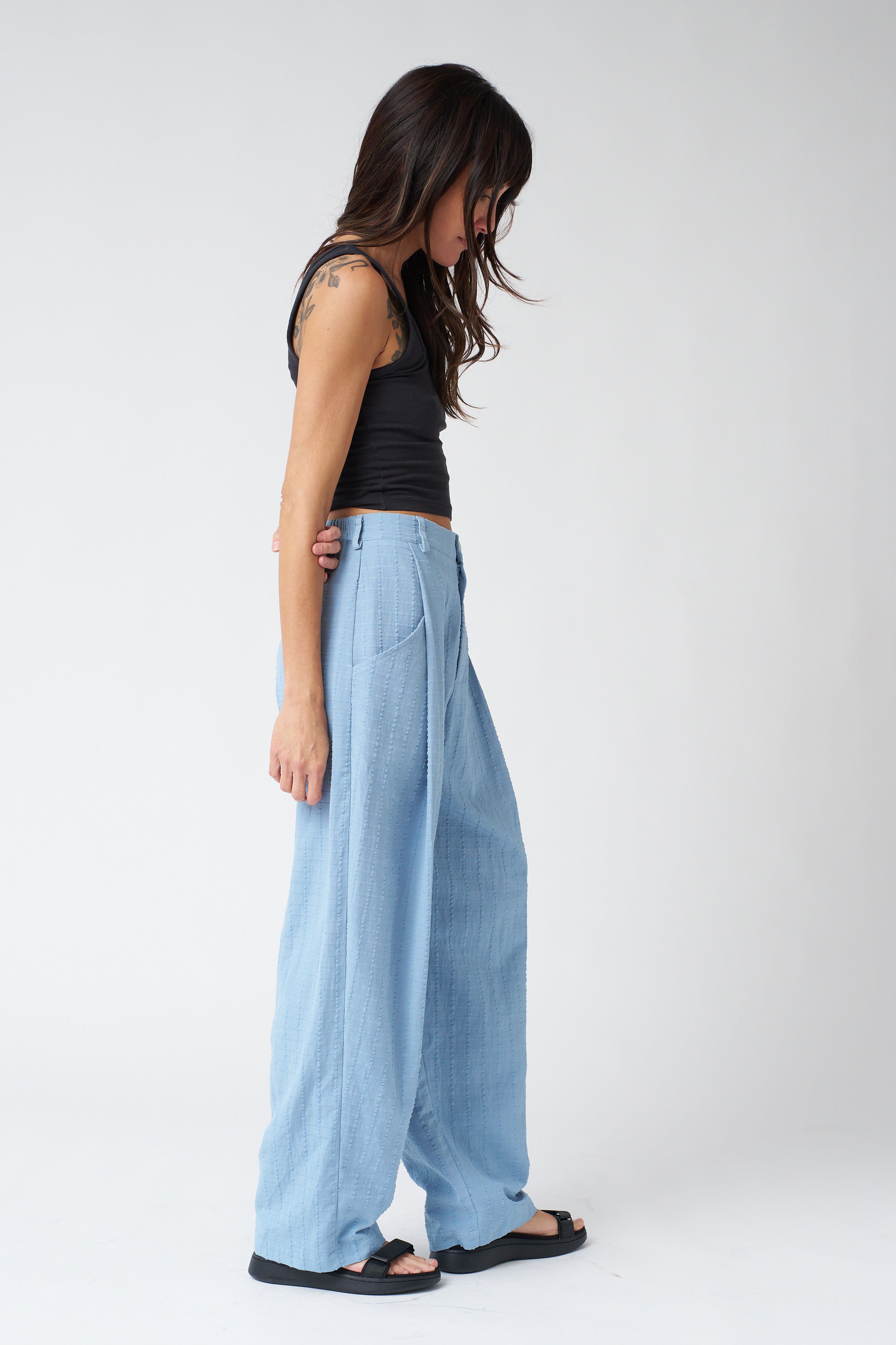 Jennifer Glasgow Cordelia Trouser in Sky Blue
