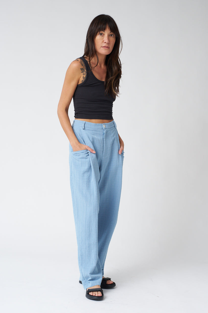Jennifer Glasgow Cordelia Trouser in Sky Blue